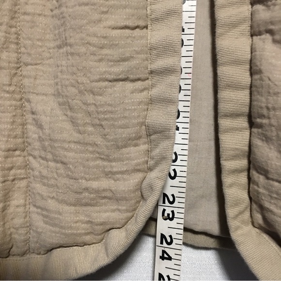 Old Navy Tan Quilted Jacket Open front Cotton XXL NEW OR LIKE NEW - Picture 8 of 12